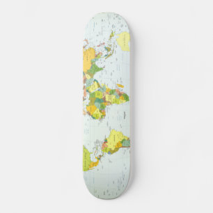 wereld+kaart+wereldbol+land+atlas skateboard