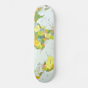 wereld+kaart+wereldbol+land+atlas skateboard