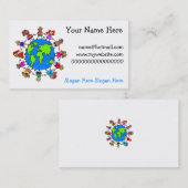 Wereld Kinder Visitekaartje (Voorkant / Achterkant)