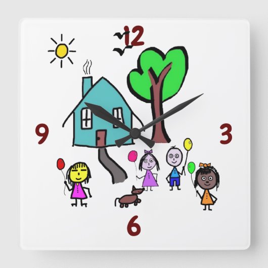 Wereld Kinderen Klok (Voorkant)