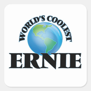 Wereld koelste Ernie Vierkante Sticker