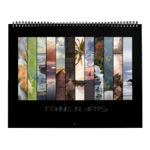 Wereld landschappen, Natuur scènes en zeevalken Kalender