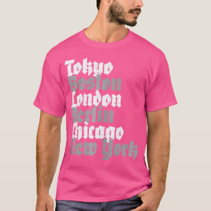 Wereld Marathon Majors Steden T-shirt