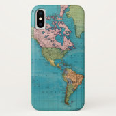 Wereld, Mercator-projectie Case-Mate iPhone Case (Achterkant)