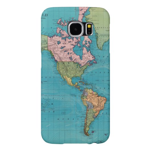 Wereld, Mercator-projectie Case-Mate Samsung Galaxy Hoesje (Achterkant)