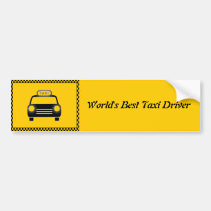 Wereld met de beste Taxi Driver Bumpersticker