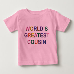 Wereld met de grootste neef roze Baby T-shirt