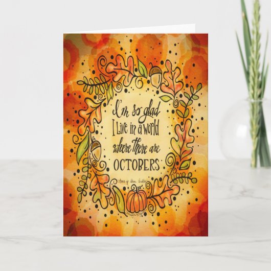 Wereld met Octobers Kaart (Voorkant)