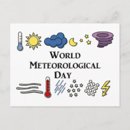 Wereld Meteorologische Dag Briefkaart