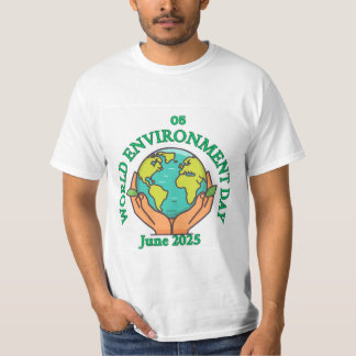 Wereld Milieu dag thema t shirt