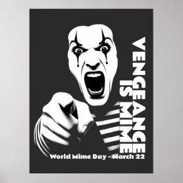 Wereld Mime Dag Poster