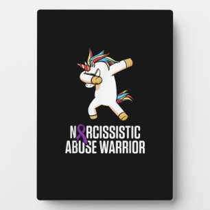 Wereld Narcistische Misbruik Bewust Unicorn Overle Fotoplaat