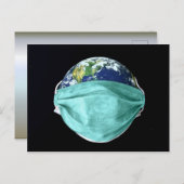 Wereld NoodCoronavirus Briefkaart (Voorkant / Achterkant)