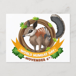 Wereld Numbat Dag Briefkaart