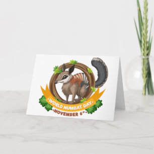 Wereld Numbat Dag Kaart