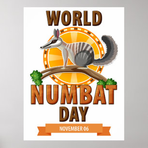 Wereld Numbat Dag Poster