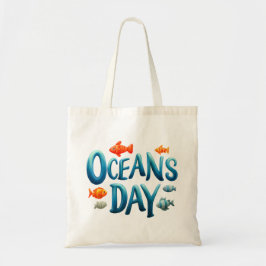 Wereld Oceanen Dag - Oceanen Dag viering met vis Tote Bag