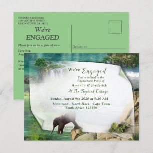 Wereld oceanen en rivieren, meren en sport uitnodiging briefkaart