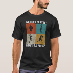 Wereld Okayest Basketballer Grappig Basketbal T-shirt