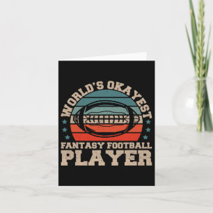 Wereld Okayest Fantasy Football Player Fantasy Foo Kaart