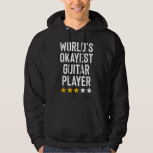 Wereld Okayest Guitar Player Music Lover Funny Gui Hoodie