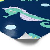 Wereld onder water perfect poster (Hoek)