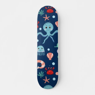Wereld onder water skateboard