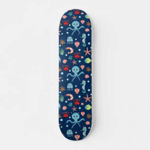 Wereld onder water skateboard