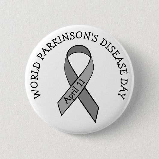 Wereld Parkinson Dag 11 april Button (Voorkant)