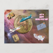 Wereld Post Dag Briefkaart (9 oktober) (Voorkant)