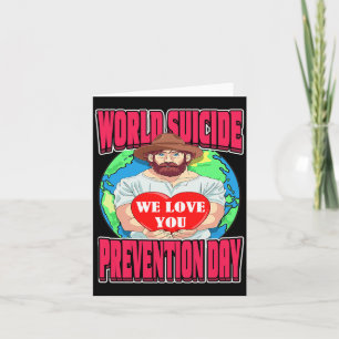 Wereld Preventie Dag Motiverende Vader September Kaart