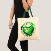 Wereld recyclen zakken tote bag (Voorkant (product))