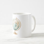 Wereld Reisplekken Globe Koffiemok (Voorkant rechts)