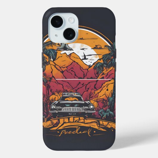 Wereld Reiziger Avontuur Thema Case-Mate iPhone Case (Achterkant)