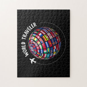 Wereld Reizigerskaart, Wereld Vlaggen Reiziger, La Legpuzzel
