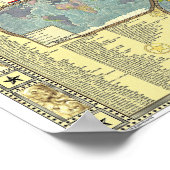 Wereld - Stereotypekaart Poster (Hoek)