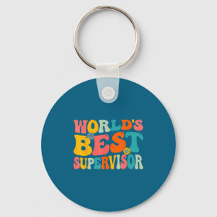 Wereld supervisor - groovy manager supervisor sleutelhanger