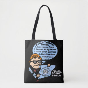 Wereld Tyrannie (zwart) Tas