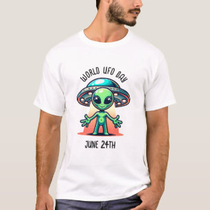 Wereld UFO Dag 24 juni T-shirt