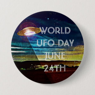 Wereld UFO-dag Button