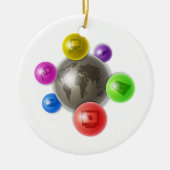 Wereld van Computers Keramisch Ornament (Voorkant)