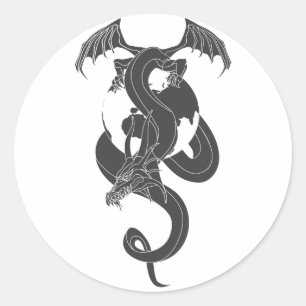 Wereld van Draak Ronde Sticker