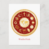 Wereld van geloof briefkaart (Voorkant)