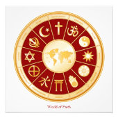 Wereld van geloof foto afdruk (Voorkant)