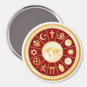 Wereld van geloof magneet (Voorkant / Achterkant)