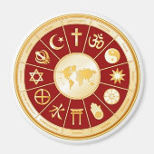 Wereld van geloof magneet (Voorkant)