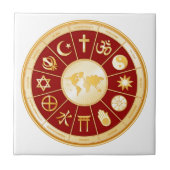 Wereld van geloof tegeltje (Voorkant)