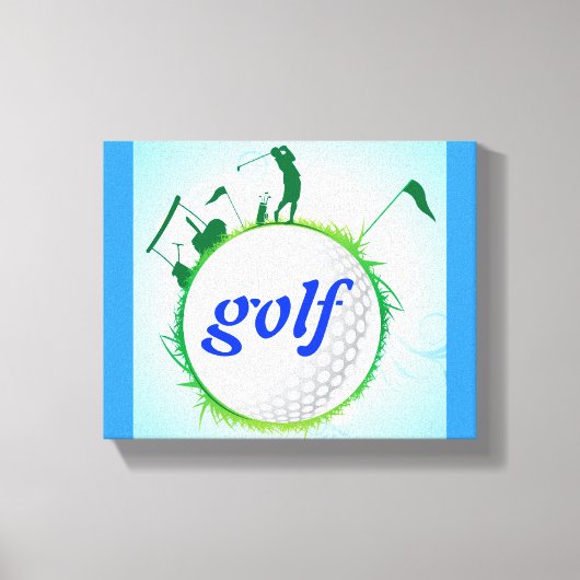 Wereld van golf. canvas afdruk (Voorkant)