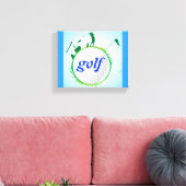 Wereld van golf. canvas afdruk (Insitu (Woonkamer))