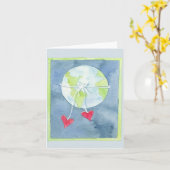 Wereld van Liefde - Notitiekaart (Gele Bloem)